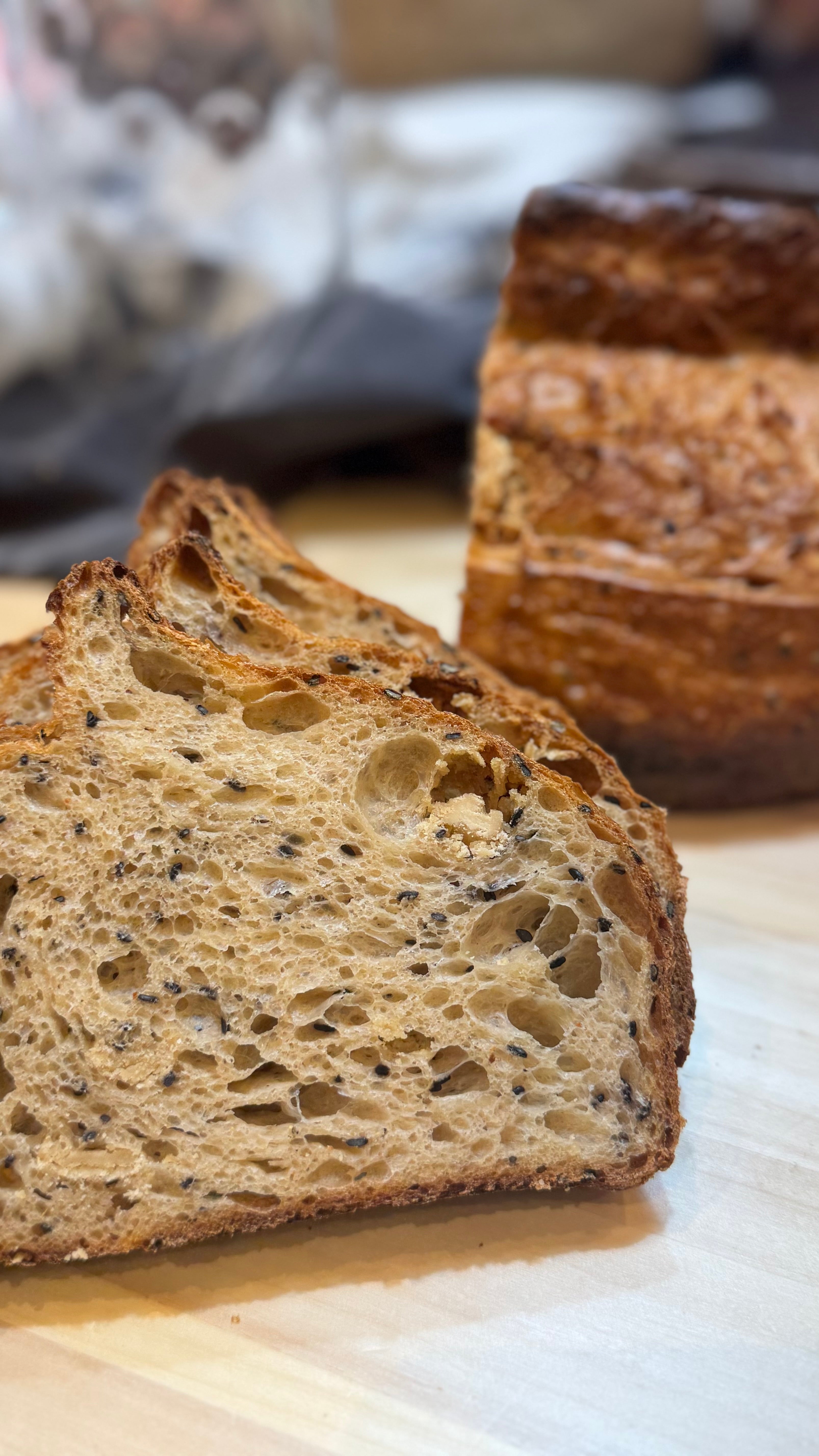 Tahini & Dates Molasses Sourdough Loaf