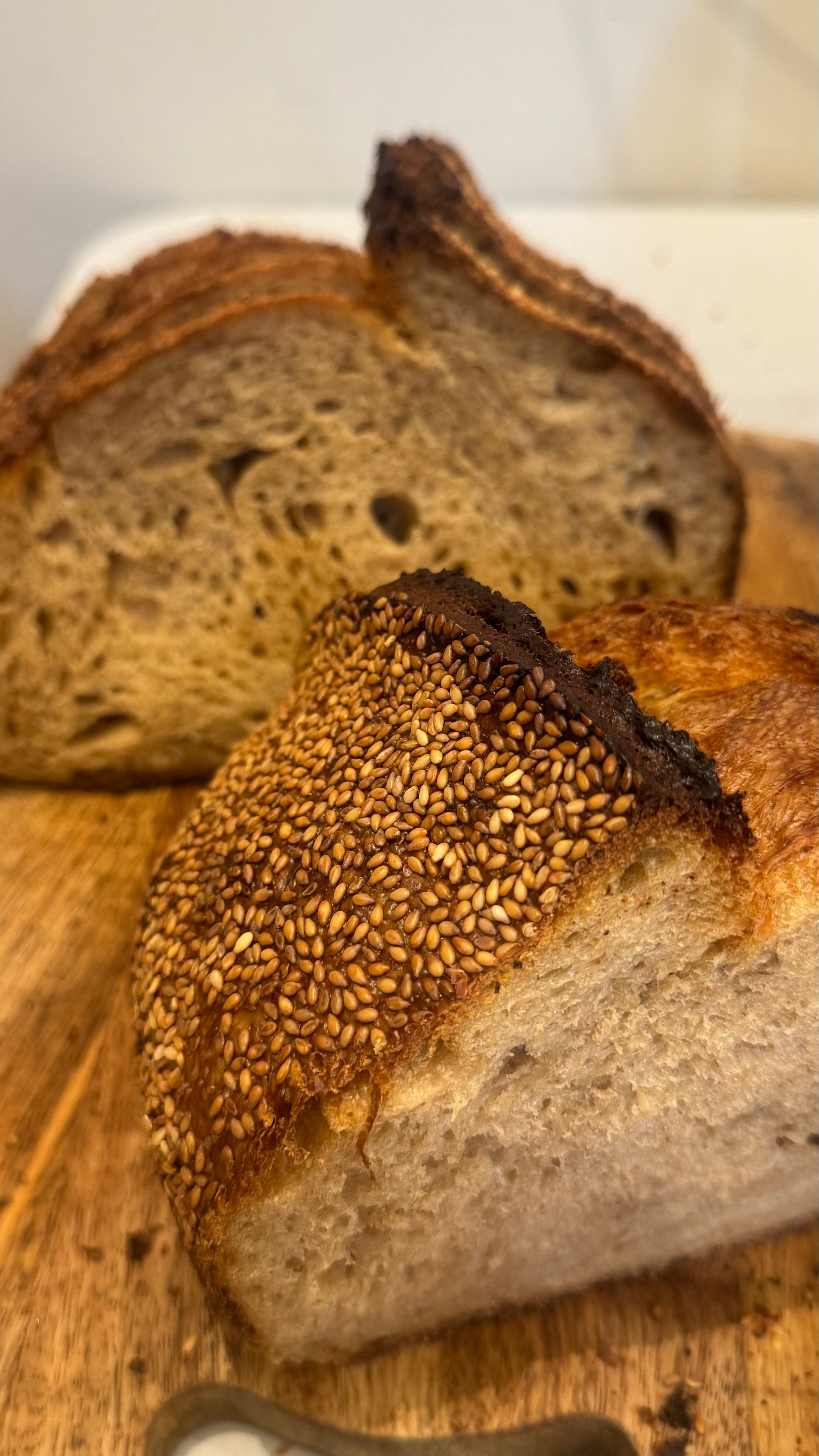 Tahini & Dates Molasses Sourdough Loaf