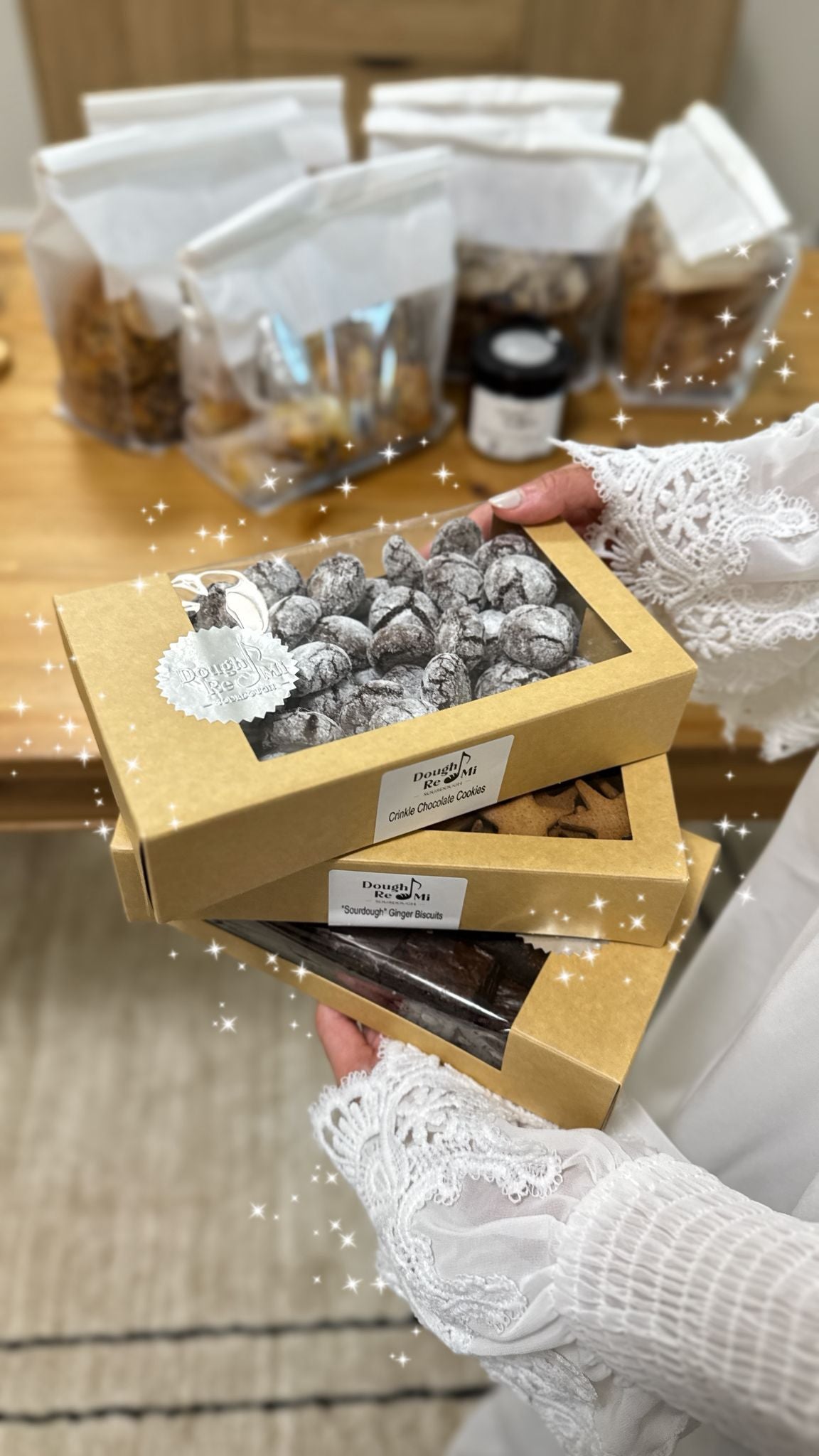 Crinkle Chocolate Cookies