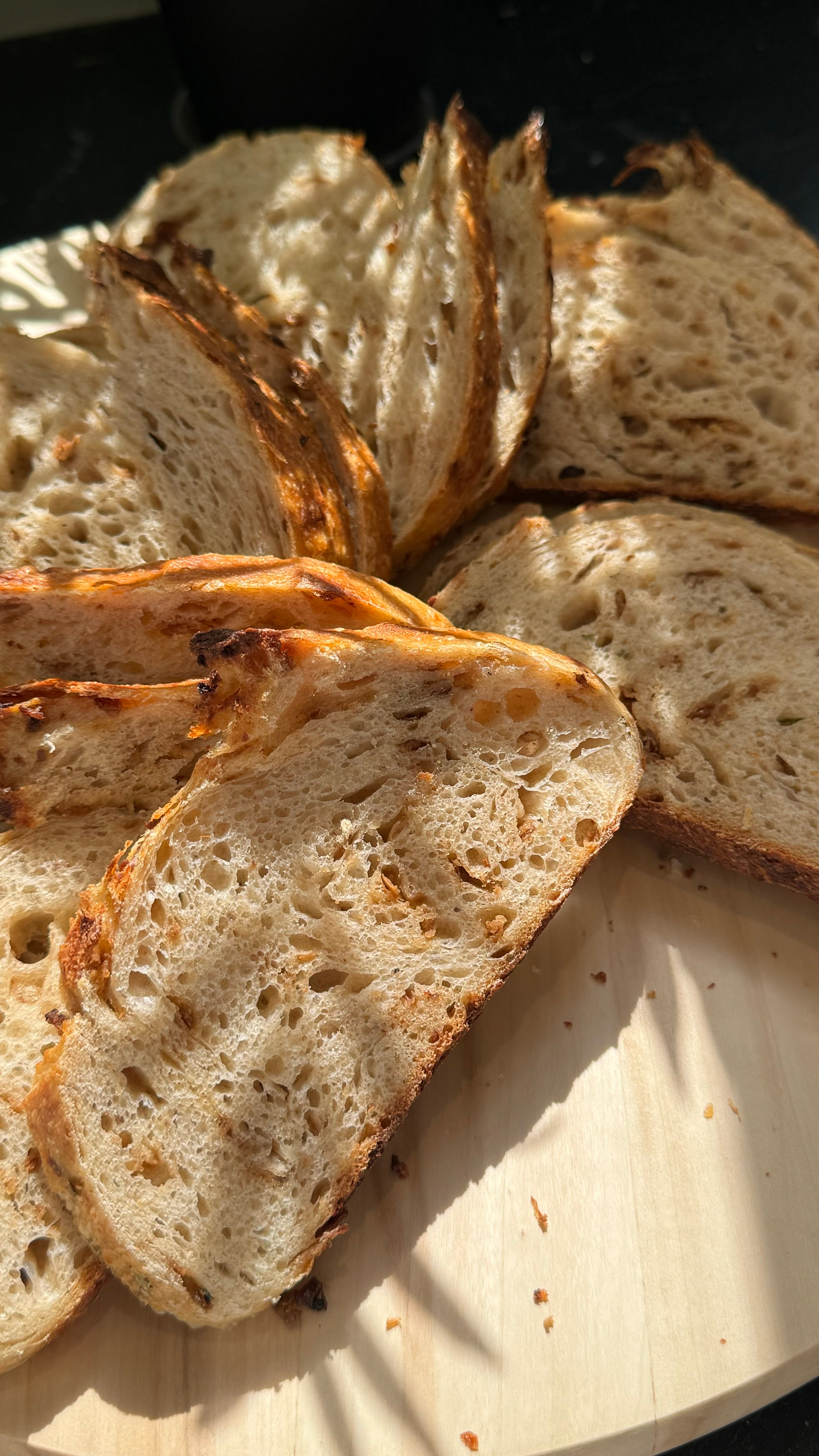 Crispy Onions Sourdough