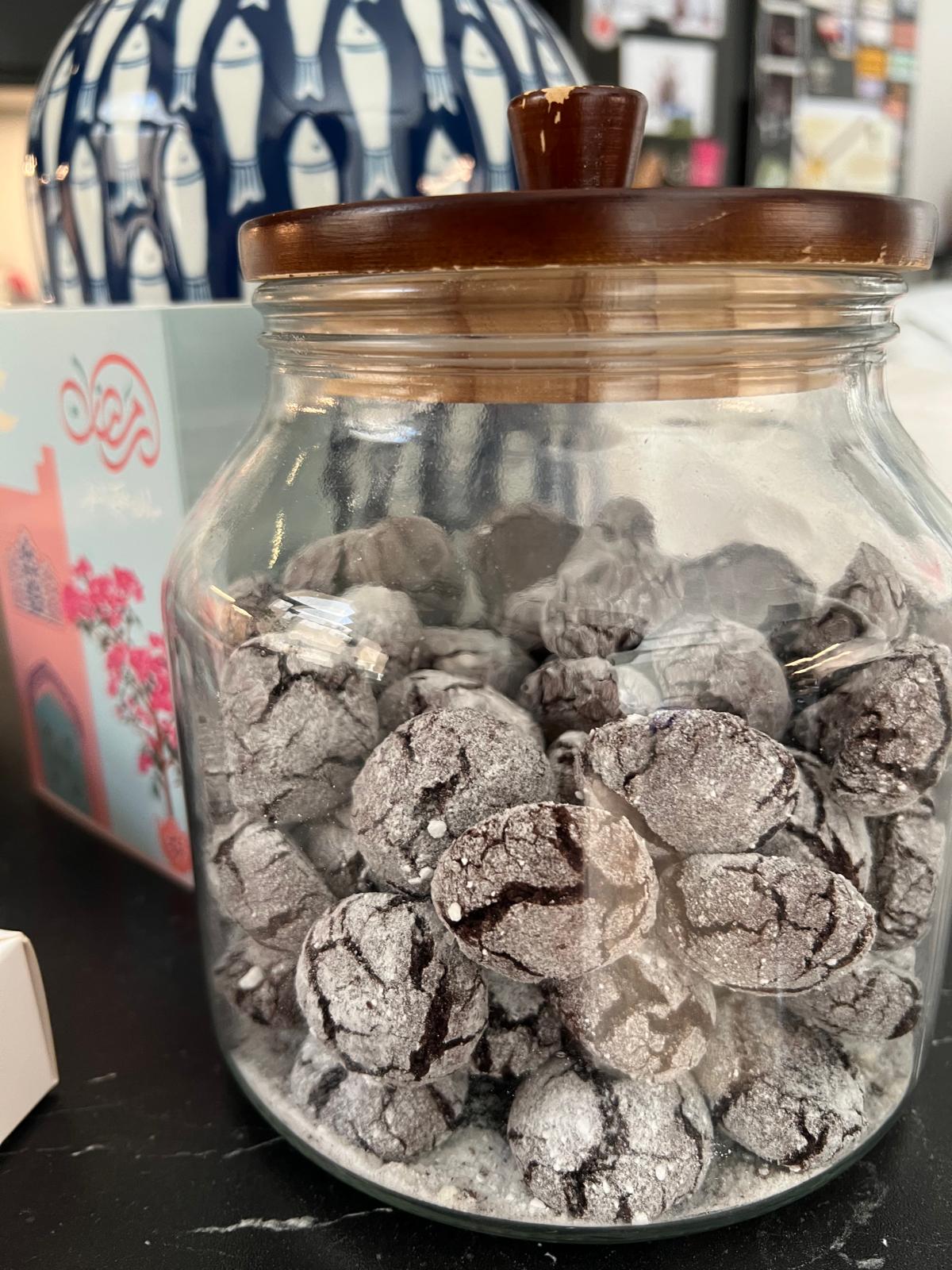 Crinkle Chocolate Cookies